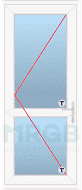 Load image into Gallery viewer, MB70 Door 13-14 Tilt & Turn door single with midrail LR trade prices - mrgb-solutions
